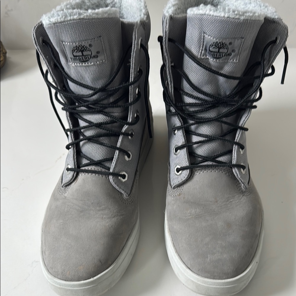 Timberland Charcoal Lace-Up Boots